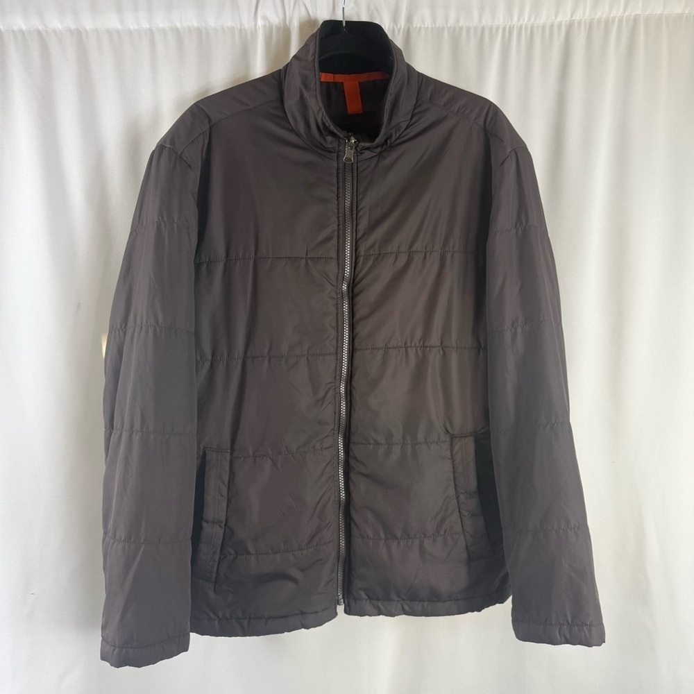 Londong Fog Men's Brown Puffer Jacket size:L